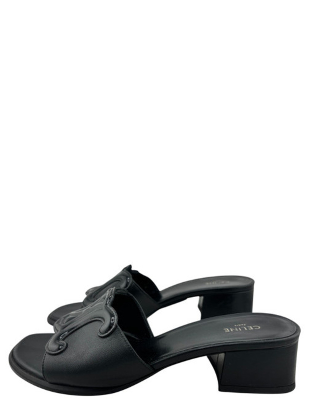 Celine Clemence Triomphe Logo Mules - Picture 3 of 5